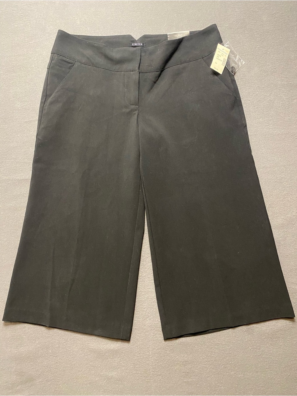 Maurice’s Women’s 3/4 Black Wide-Leg Cropped Pants